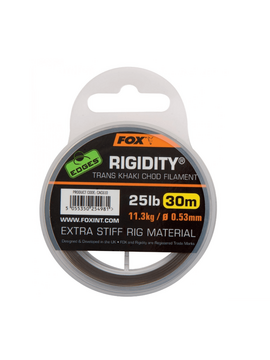 Поводковый моно материал FOX Rigidity Trans Khaki, Тест: 30.00 lb