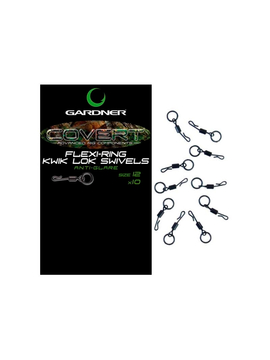 Вертлюжки Gardner Flexi-Ring Kwik Lok Swivels Anti Glare, Размер: 12