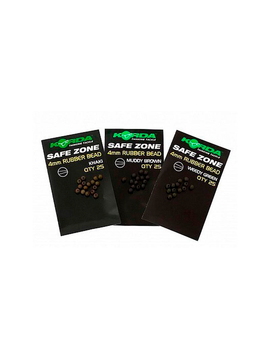Бусина резиновая Korda Safe Zone Rubber Bead Brown 4мм K4RBB