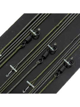 Поводок Korda Leadcore Ring Swivel, Цвет: Weed (Водоросли)