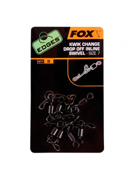 Вертлюг с кольцом и быстросъемом FOX EDGES Kwik Change Inline Swivel sz7
