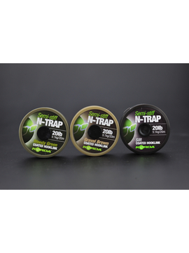 Поводковый материал Korda N-Trap Semi Stiff в оплётке средней жесткости, Цвет: Gravel (Гравий), Тест: 15.00 lb