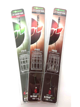 Поводок готовый Korda N Trap DF Rig, Размер крючка: № 8