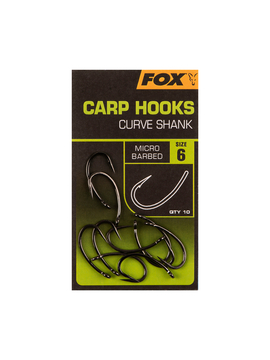 Крючки FOX Carp Hooks Curve Shank, Размер крючка: № 2