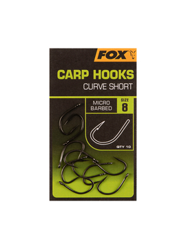 Крючки FOX Carp Hooks Curve Shank Short, Размер крючка: № 2