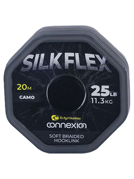 Поводковый материал Ridge Monkey Connexion SilkFlex Soft Braid, Разрывная нагрузка: 25 lb – 11.3 кг