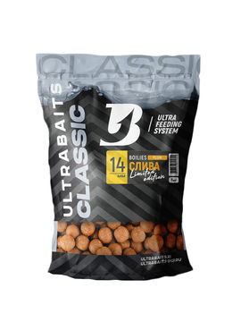 Бойлы ULTRABAITS Classic Plum (Слива) 1кг, Диаметр: 24 мм