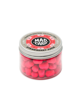 Вафтерсы Mad Carp Baits STRAWBERRY JUICE (Клубничный Сок) Wafters, Диаметр: 15 х 11 мм
