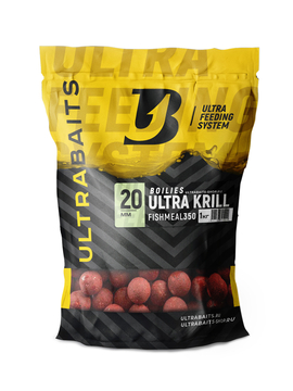 Бойлы ULTRABAITS FISHMEAL 350 Ultra Krill (Криль) 1кг, Диаметр: 20 мм