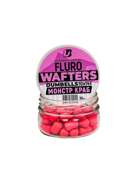 Вафтерсы ULTRABAITS Fluro Wafters Dumbells Monster Crab (Монстр Краб), Диаметр: 10 х 14 мм