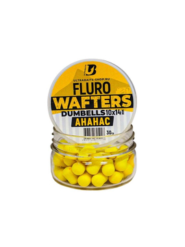 Вафтерсы ULTRABAITS Fluro Wafters Dumbells Pineapple (Ананас), Диаметр: 10 х 14 мм