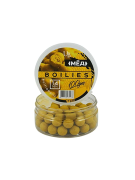 Бойлы насадочные ULTRABAITS Honey (Мёд), Диаметр: 14 мм