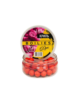 Бойлы насадочные ULTRABAITS Krill (Криль), Диаметр: 14 мм