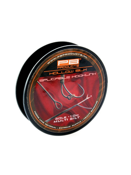 Поводковый материал PB Products HOLLOW SILK Splicable Hooklink 30lb 10m, Цвет: Multi Weed – Водоросли