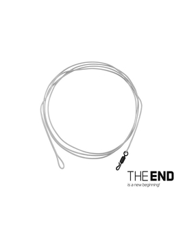 Противозакручиватель флюорокарбоновый с вертлюгом DELPHIN THE END FLRcarbon Leader 80 cm 30lb