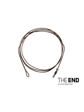 Противозакручиватель с вертлюгом DELPHIN THE END Vorfach Aramid Leader 80 cm 60lb