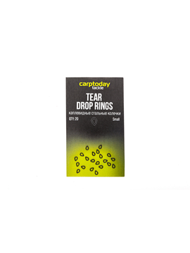 Стальные колечки каплевидные Carptoday Tackle Tear Drop Rings, Размер: Small