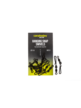 Быстросъёмы с защёлкой Carptoday Tackle Hanging Snap Swivels