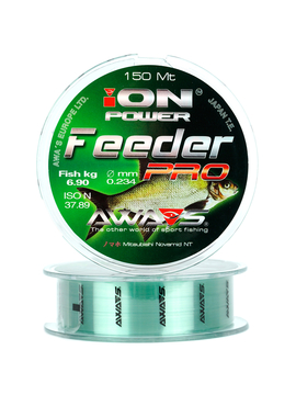 Леска фидерная AWA'S ION POWER FEEDER PRO 150m, Диаметр лески: 0.203 мм