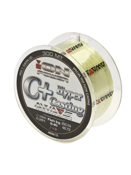 Леска карповая AWA'S ION POWER C+ HYPER CASTING 300m, Диаметр лески: 0.234 мм