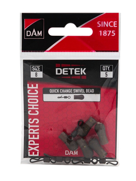 Бусина отбойник + вертлюг с застежкой D.A.M. DETEK Quick Change Swivel Bead
