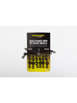 Быстросъёмы с отводным кольцом Carptoday Tackle Quick Change Drop Off Inline Swivels