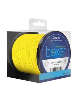 Леска плетеная DELPHIN BOXER Fluo Yellow, Тест: 52.6 кг, Диаметр лески: 0.60 мм