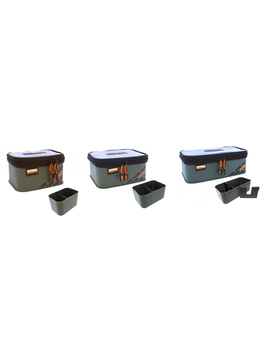 Сумка для аксессуаров c контейнером PB Products End Tackle EVA BaX 3 Compartments, Размер: M
