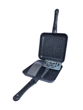 Большая двойная сковорода Ridge Monkey Connect Pan & Griddle XXL Granite Edition