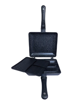 Большая двойная сковорода с разделителями Ridge Monkey Connect Combi & Steamer XXL Granite Edition