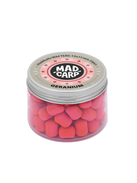 Вафтерсы Mad Carp Baits GERANIUM (Герань) Wafters, Диаметр: 15 х 11 мм