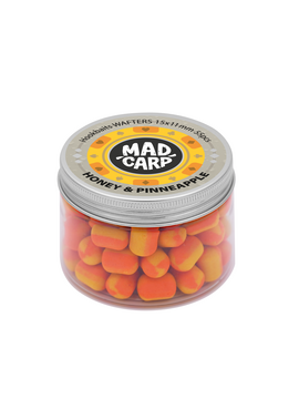 Вафтерсы Mad Carp Baits HONEY & PINNEAPPLE (Мед и Ананас) Wafters, Диаметр: 15 х 11 мм
