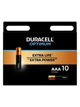 Батарейка Duracell Optimum LR03 AAA BL10 Alkaline 1.5V