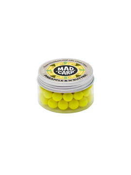 Бойлы плавающие Mad Carp Baits PlNEAPPLE N-BUTYRIC Pop-Ups (Ананас), Диаметр: 10 мм