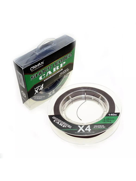 Шнур CAIMAN Shock Leader Carp Brown