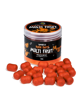 Дамбелсы насадочные Carptoday Baits Multi Fruit (Мульти Фрукт), Диаметр: 14 х 20 мм, Вкус: Мульти Фрукт