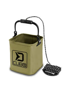 Мягкое ведро с веревкой DELPHIN CUBO Folding Bucket 5L