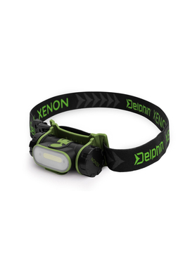 Фонарик налобный DELPHIN XENON USB