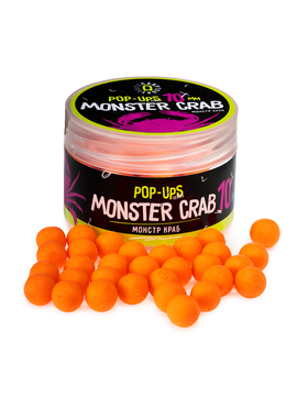 Бойлы плавающие Carptoday Baits Pop Ups Monster Crab (Монстр Краб) 10мм, Диаметр: 10 мм, Вкус: Монстр Краб