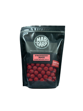 Бойлы тонущие Mad Carp Baits RIVER Series STRAWBERRY JUlCE (Клубничный Сок) 20мм