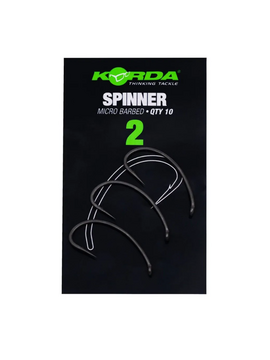 Крючки с бородкой KORDA Spinner Hooks, Размер крючка: № 4