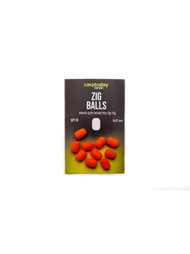 Пенка для оснастки зиг риг Carptoday Tackle Zig Balls оранжевые, Цвет: Оранжевый