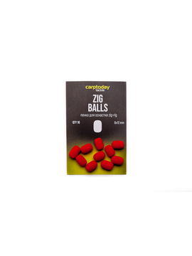 Пенка для оснастки зиг риг Carptoday Tackle Zig Balls красные, Цвет: Красный