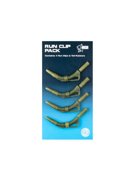 Скользящая клипса для зиг-риг NASH Run Clip Pack, Цвет: Silt (ил)