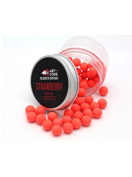 Плавающие бойлы ASV-CODE Pop-Up Strawberry (Клубника), Диаметр: 10 мм