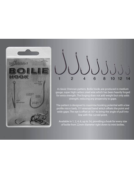 Boilie Hook крючки карповые с отогнутым ухом, Размер крючка: №1