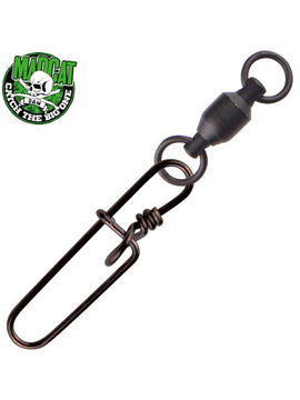 Вертлюг с застежкой MADCAT® BB POWER Swivel+SECU Snap - 90kg / 3 шт.