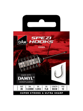 Поводоки DAM SPEZI - FEEDER  / №8 / 0,20mm / 2.5kg / 90cm / 10pcs