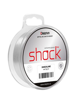 Снэг-Шок лидер моно Delphin SHOCK LINE, Тест: 22.00 lb, Диаметр лески: 0.40 мм