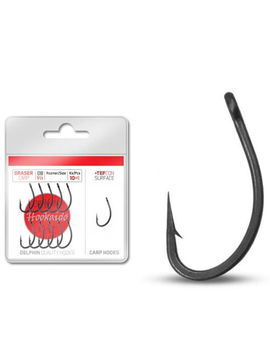 Крючки карповые Delphin HOOKAIDO GRASER TEFCON #4